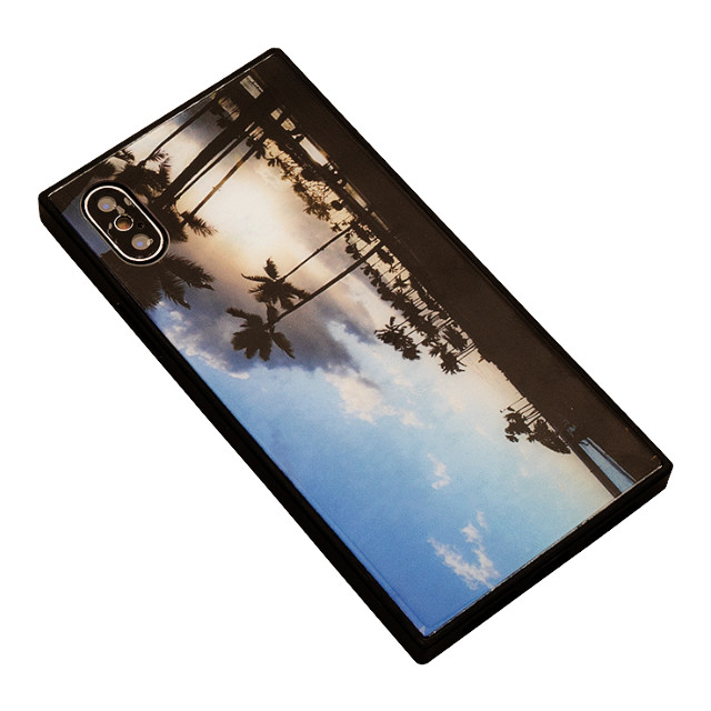 【iPhoneXS/X ケース】KWH スクエア型 ガラスケース (SUNSET)goods_nameサブ画像