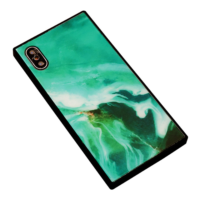 【iPhoneXS/X ケース】KWH スクエア型 ガラスケース (OPAL GRN)goods_nameサブ画像