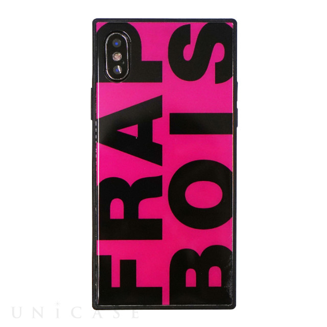 【iPhoneXS/X ケース】FRAPBOIS スクエア型 ガラスケース (FRAPBOIS PINK)