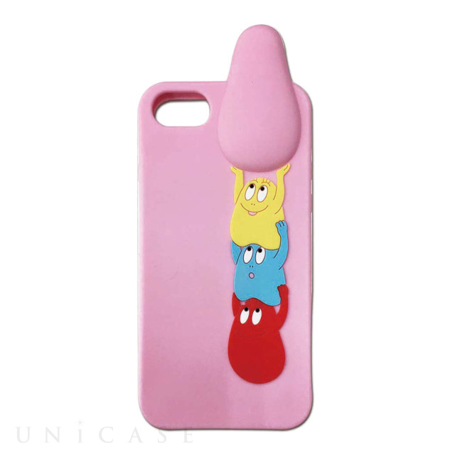 【iPhoneSE(第2世代)/8/7/6s/6 ケース】BARBAPAPA SILICON CASE (Papa＆children)