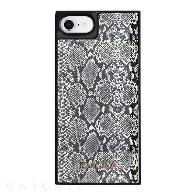 【iPhoneSE(第2世代)/8/7/6s/6 ケース】EMODA Square Mirror Case (PYTHON)