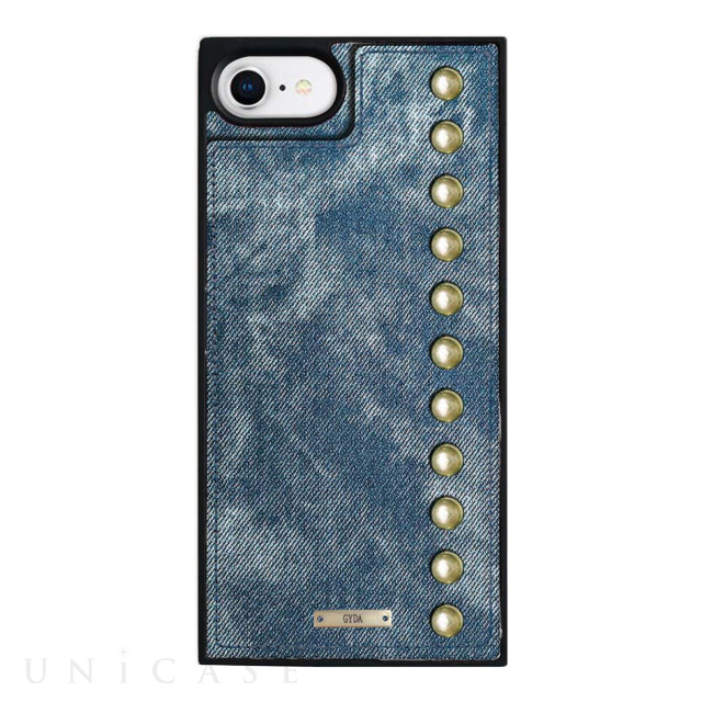 【iPhoneSE(第2世代)/8/7/6s/6 ケース】GYDA Square Mirror Case (Chemical wash indigo)