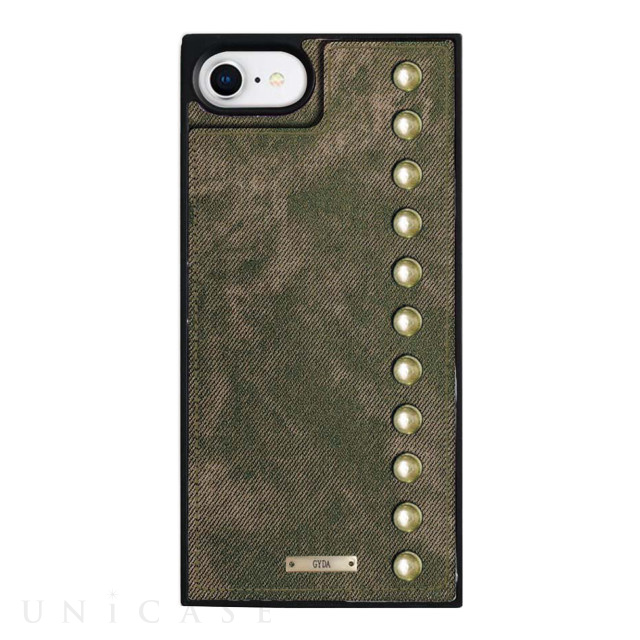 【iPhoneSE(第2世代)/8/7/6s/6 ケース】GYDA Square Mirror Case (Chemical wash khaki)