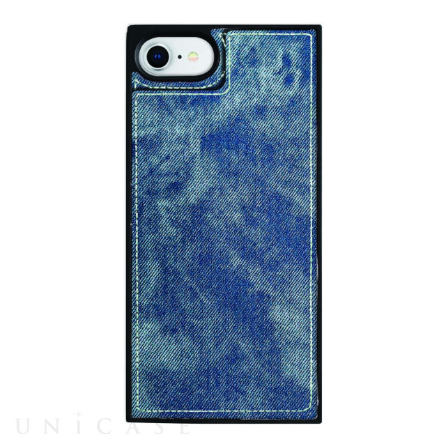 【iPhoneSE(第2世代)/8/7/6s/6 ケース】Square Mirror Case (Indigo denim)