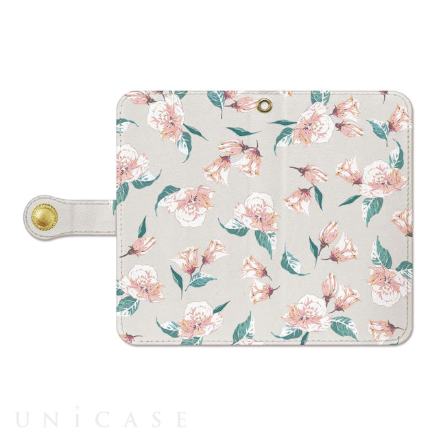 【マルチ スマホケース】COIN MOTIF CASE (Retro flowers_Ivory)