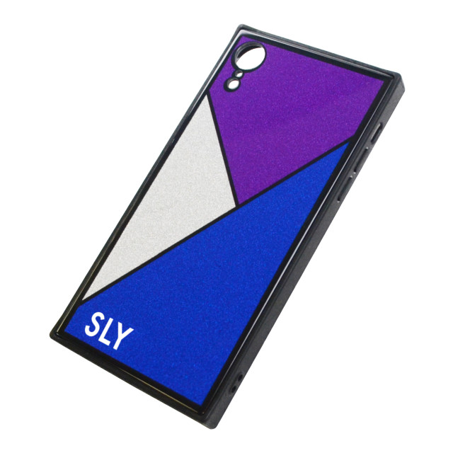 【iPhoneXR ケース】SLY 背面ガラスケース (ラメガラス_BLUE)サブ画像
