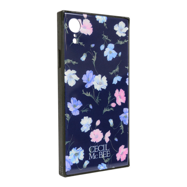 【iPhoneXR ケース】CECIL McBEE 背面ガラスケース (小花柄/NAVY)サブ画像