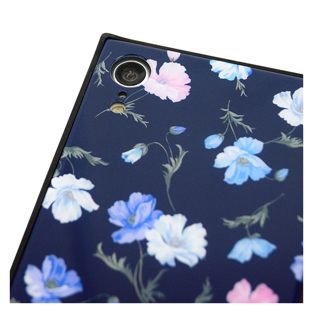 【iPhoneXR ケース】CECIL McBEE 背面ガラスケース (小花柄/NAVY)サブ画像