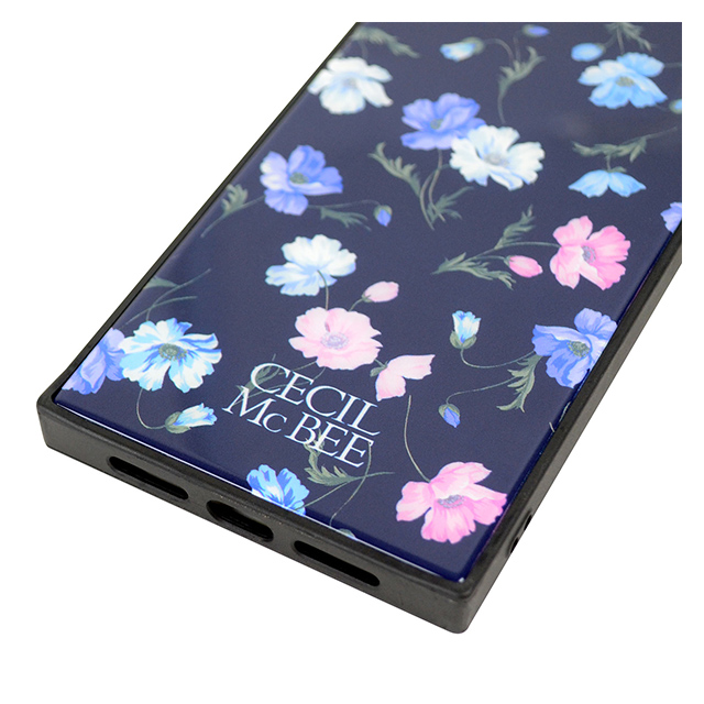 【iPhoneXR ケース】CECIL McBEE 背面ガラスケース (小花柄/NAVY)goods_nameサブ画像