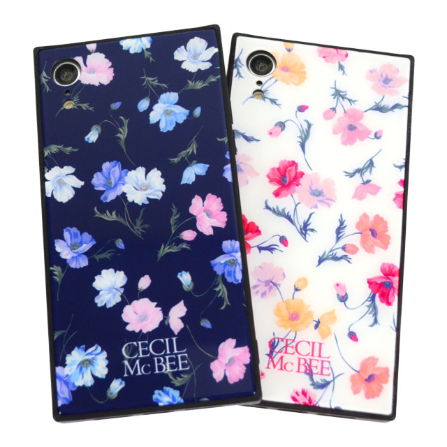 【iPhoneXR ケース】CECIL McBEE 背面ガラスケース (小花柄/NAVY)goods_nameサブ画像