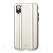 【アウトレット】【iPhoneX ケース】ZERO HALLIBURTON Hybrid Shockproof case for iPhone X(SILVER)