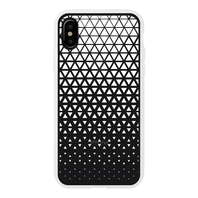 【アウトレット】【iPhoneXS/X ケース】MONOCHROME CASE for iPhoneXS/X (Triangle Pattern White)サブ画像