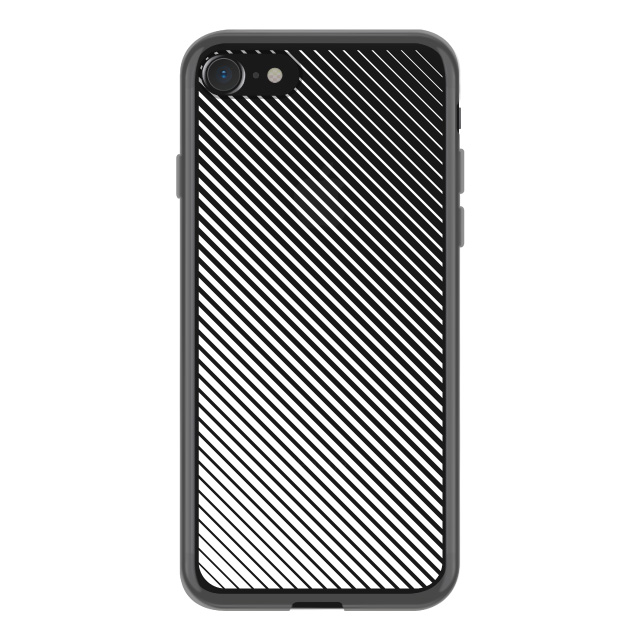 【アウトレット】【iPhoneSE(第3/2世代)/8/7 ケース】MONOCHROME CASE for iPhoneSE(第2世代)/8/7 (Slash Stripe White)サブ画像