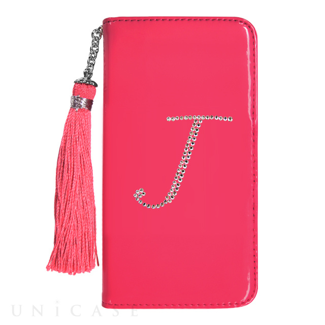 【アウトレット】【iPhone6s/6 ケース】イニシャルウォレットケース ”J” ピンク for iPhone6s/6