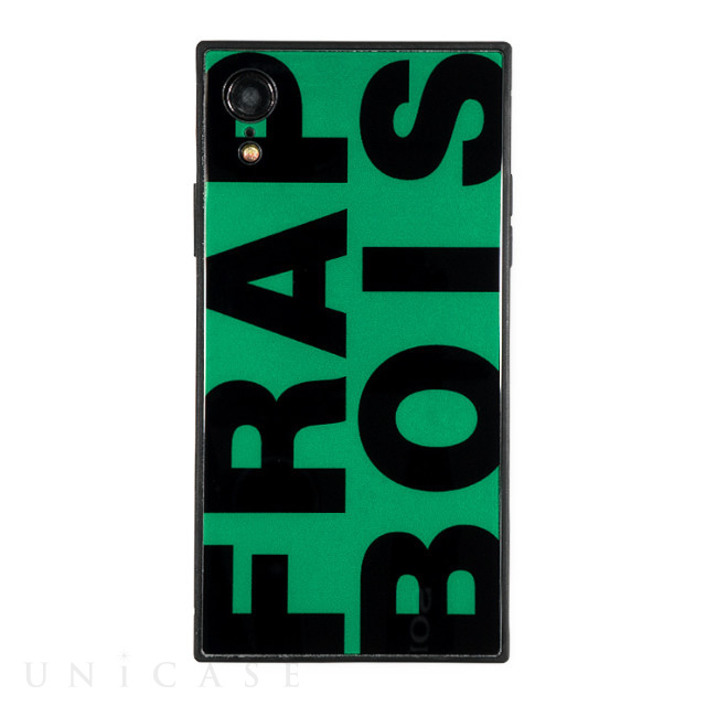 【iPhoneXR ケース】FRAPBOIS スクエア型 ガラスケース (FRAPBOIS GREEN)