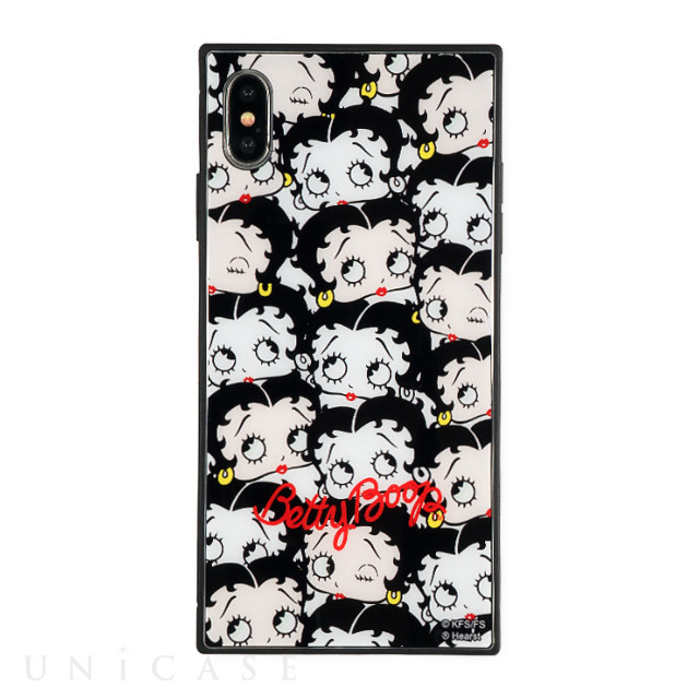 【iPhoneXS Max ケース】Betty Boop スクエア型 ガラスケース (PAST AND PRESENT)