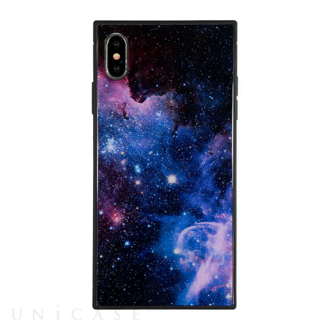 【iPhoneXS Max ケース】KWH スクエア型 ガラスケース (SPACE)