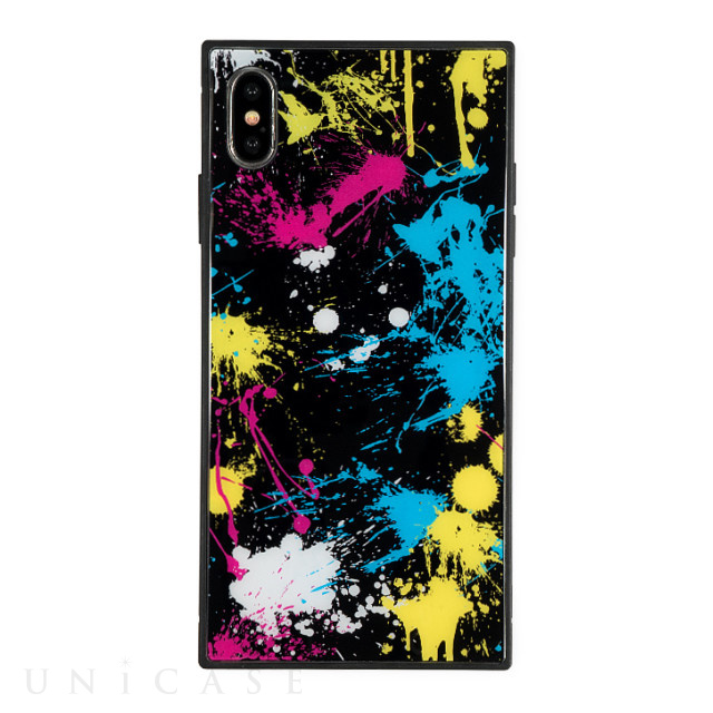 【iPhoneXS Max ケース】KWH スクエア型 ガラスケース (BIGBANG BLK)