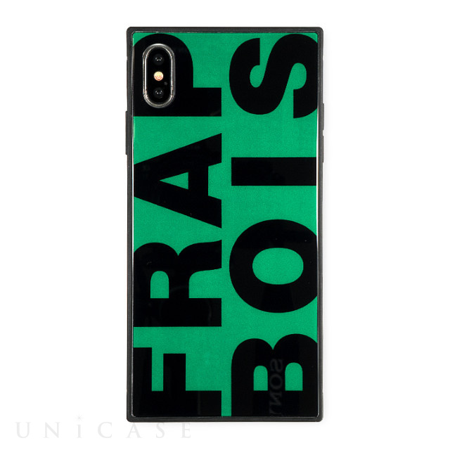 【iPhoneXS Max ケース】FRAPBOIS スクエア型 ガラスケース (FRAPBOIS GREEN)