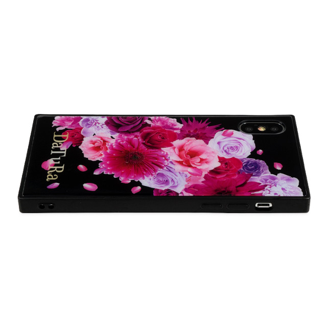 【iPhoneXS/X ケース】DaTuRa スクエア型 ガラスケース (CLASSIC FLOWER BLACK)goods_nameサブ画像