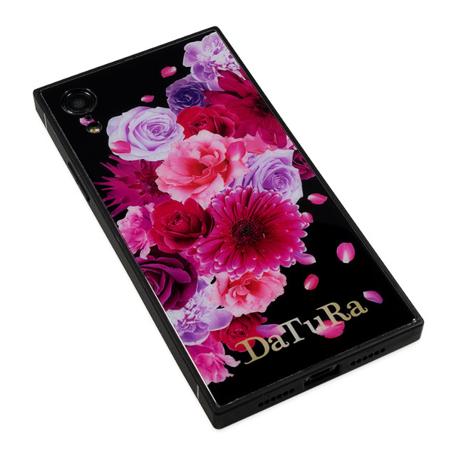 【iPhoneXR ケース】DaTuRa スクエア型 ガラスケース (CLASSIC FLOWER BLACK)goods_nameサブ画像