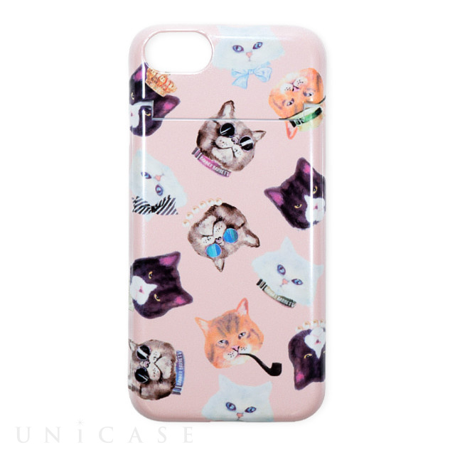 【iPhone8/7 ケース】BANNER BARRETT ミラーケース (gangster cat Pink)