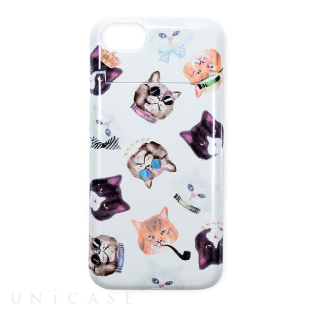 【iPhone8/7 ケース】BANNER BARRETT ミラーケース (gangster cat White)