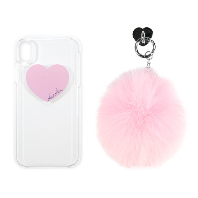 【iPhoneXR ケース】dazzlin クリアケース FUR (CHERRY PINK)サブ画像