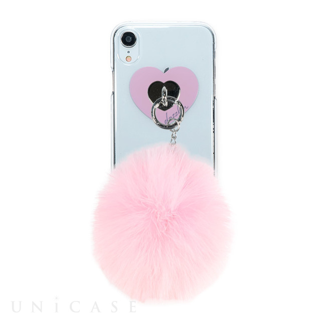 【iPhoneXR ケース】dazzlin クリアケース FUR (CHERRY PINK)