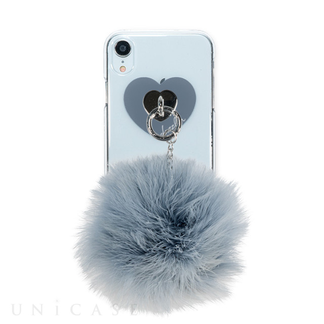 【iPhoneXR ケース】dazzlin クリアケース FUR (VINTAGE GRAY)