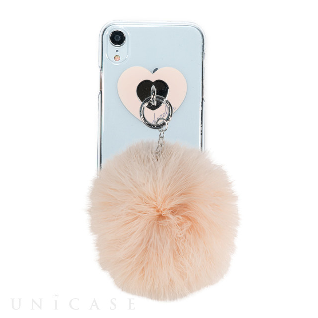 【iPhoneXR ケース】dazzlin クリアケース FUR (LATTE BEIGE)