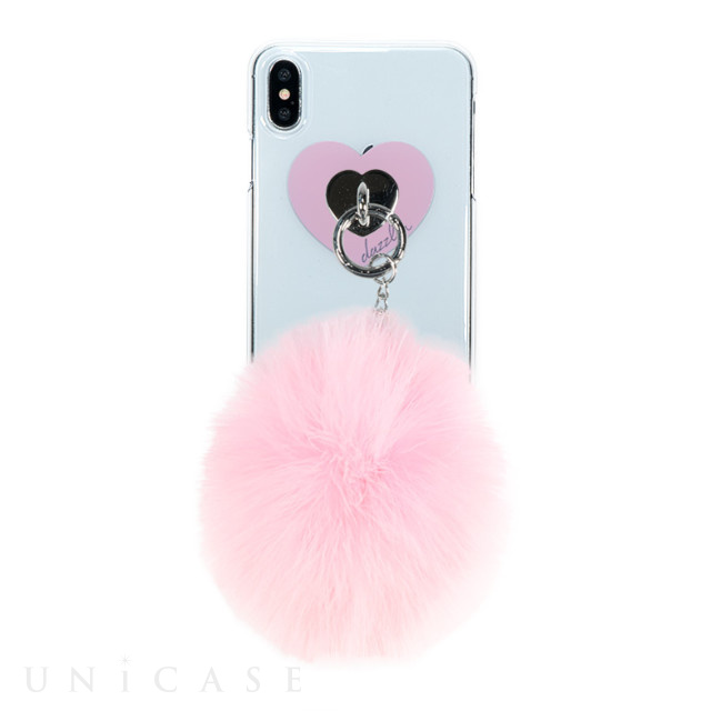 【iPhoneXS Max ケース】dazzlin クリアケース FUR (CHERRY PINK)