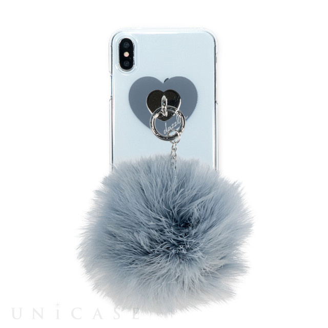 【iPhoneXS Max ケース】dazzlin クリアケース FUR (VINTAGE GRAY)