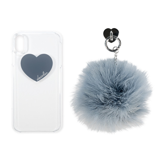 【iPhoneXS Max ケース】dazzlin クリアケース FUR (VINTAGE GRAY)サブ画像