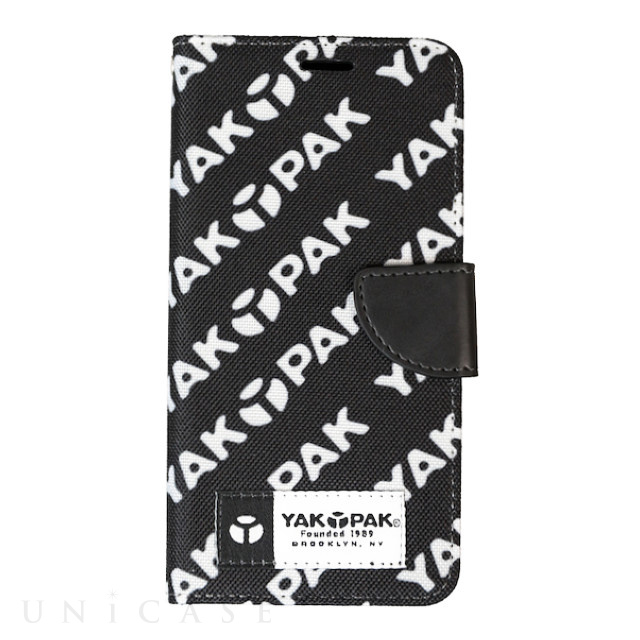 【iPhoneXS/X ケース】BOOK TYPE CASE (LOGO PATTERN BLK)