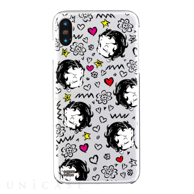 【iPhoneXS Max ケース】Betty Boop クリアケース (Wink Wink)