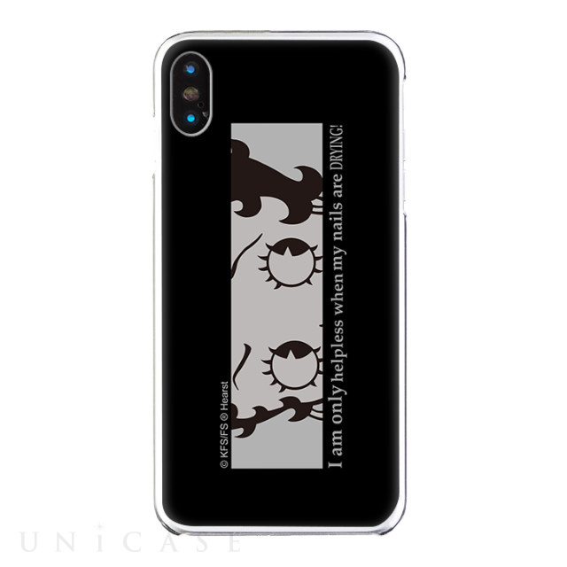 【iPhoneXS Max ケース】Betty Boop クリアケース (BLACK)