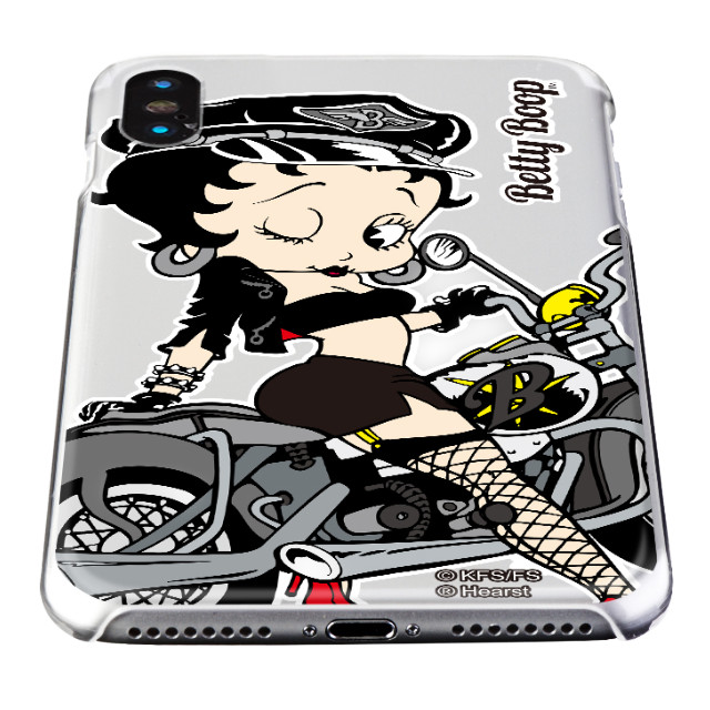 【iPhoneXS Max ケース】Betty Boop クリアケース (BLACK BIKE)サブ画像