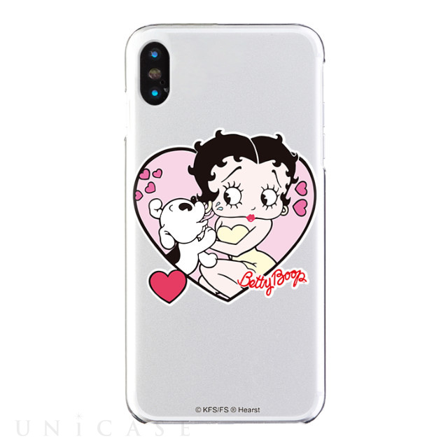 【iPhoneXS Max ケース】Betty Boop クリアケース (Heart)