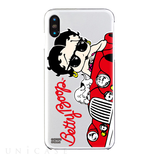 【iPhoneXS Max ケース】Betty Boop クリアケース (Ride on)