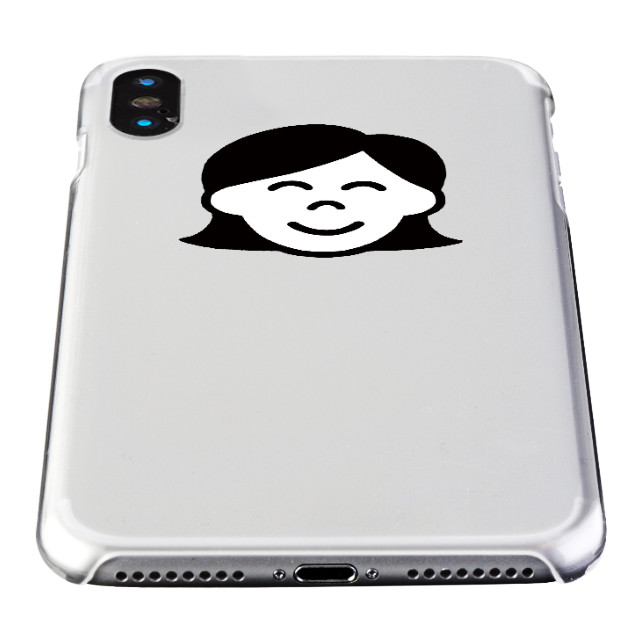 【iPhoneXS/X ケース】わかる クリアケース (女の人)goods_nameサブ画像