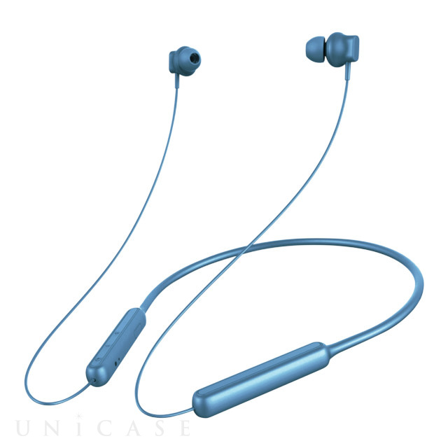 【ワイヤレスイヤホン】Bluetooth4.1搭載 ワイヤレスステレオイヤホン ネックバンドスタイル (ブルー)
