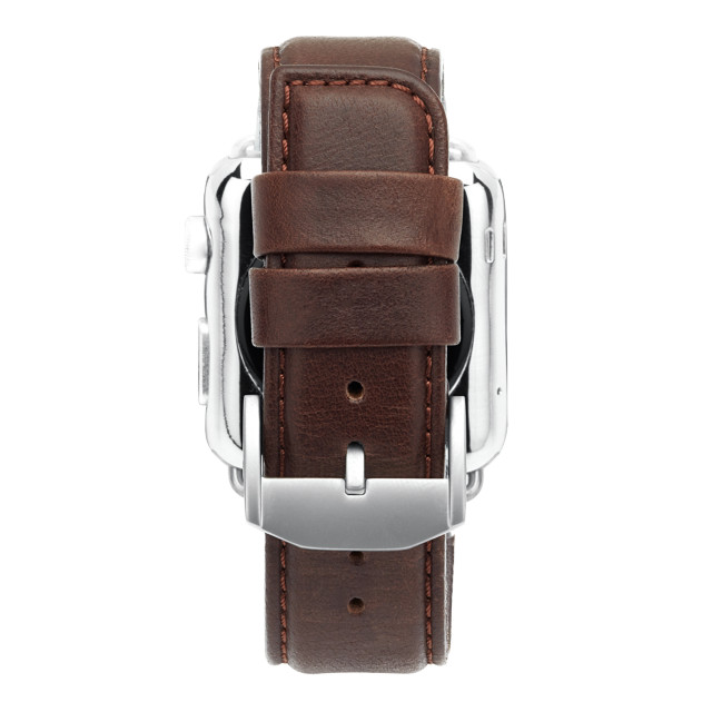 【Apple Watch バンド 45/44/42mm】Apple Watchband Signature Leather (Tobacco) for Apple Watch SE(第2/1世代)/Series9/8/7/6/5/4/3/2/1サブ画像