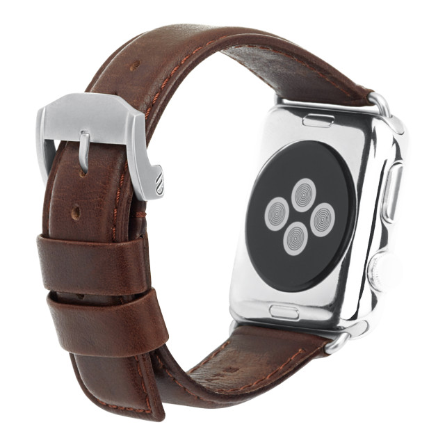 【Apple Watch バンド 45/44/42mm】Apple Watchband Signature Leather (Tobacco) for Apple Watch SE(第2/1世代)/Series9/8/7/6/5/4/3/2/1サブ画像