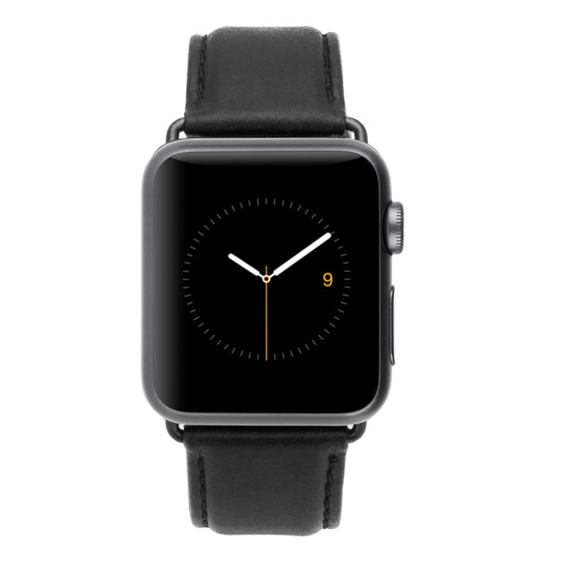 【Apple Watch バンド 45/44/42mm】Apple Watchband Signature Leather (Black) for Apple Watch SE(第2/1世代)/Series9/8/7/6/5/4/3/2/1goods_nameサブ画像