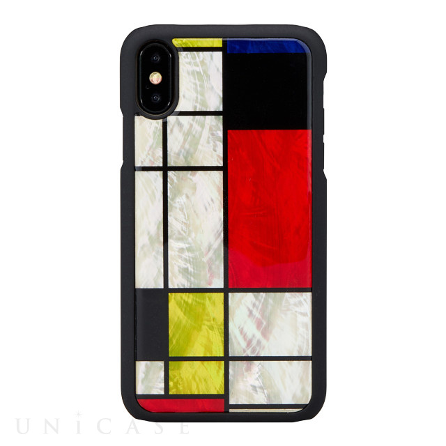 【iPhoneXS Max ケース】天然貝ケース (Mondrian)