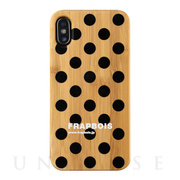 【iPhoneXS/X ケース】BAMBOOケース (DOT BLK)