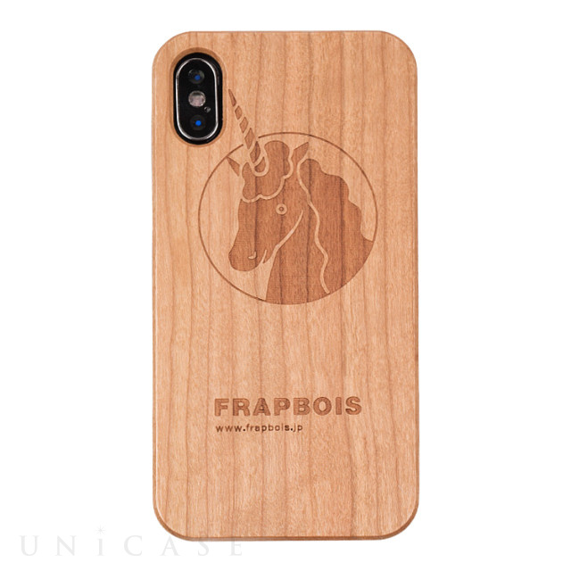 【iPhoneXS/X ケース】WOODケース (A Solid UNICORN)