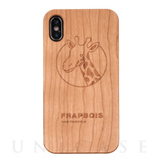 【iPhoneXS/X ケース】WOODケース (A Solid GIRAFFE)