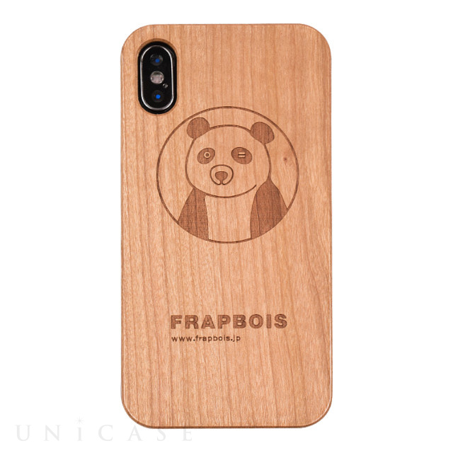 【iPhoneXS/X ケース】WOODケース (A Solid PANDA)